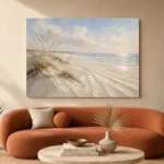Luminous Coastal Sands Beach Wall Art Canvas Print - Image 3