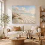 Luminous Coastal Sands Beach Wall Art Canvas Print - Image 7