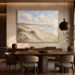 Expansive Coastal Shoreline Beach Wall Art Canvas Print - Image 4