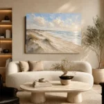 Expansive Coastal Shoreline Beach Wall Art Canvas Print - Image 6