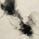 Minimalist Ink Wash Wabi Sabi Wall Art Canvas Print