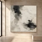 Abstract Ink Pools Wabi Sabi Wall Art Canvas Print - Image 3
