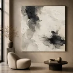Abstract Ink Pools Wabi Sabi Wall Art Canvas Print - Image 6