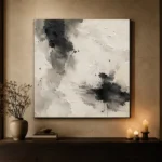 Abstract Ink Pools Wabi Sabi Wall Art Canvas Print - Image 7