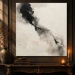 Monochrome Ink Serenity Nautical Wall Art Canvas Print - Image 4