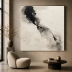 Monochrome Ink Serenity Nautical Wall Art Canvas Print - Image 6