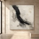 Charcoal Brushstroke Nautical Wall Art Canvas Print - Image 3