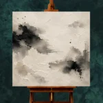 Abstract Ink Pools Nautical Wall Art Canvas Print - Image 2