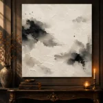 Abstract Ink Pools Nautical Wall Art Canvas Print - Image 4