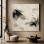Abstract Ink Pools Nautical Wall Art Canvas Print - Image 6