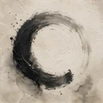 Enso Circle Serenity Nautical Wall Art Canvas Print