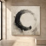 Enso Circle Serenity Nautical Wall Art Canvas Print - Image 3