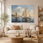 Classic Sailing Yachts Nautical Wall Art Canvas Print - Image 7