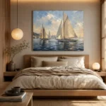 Classic Sailing Yachts Nautical Wall Art Canvas Print - Image 8