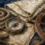 Maritime Heritage Still Life Nautical Wall Art Canvas Print