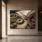 Maritime Heritage Still Life Nautical Wall Art Canvas Print - Image 5