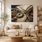 Maritime Heritage Still Life Nautical Wall Art Canvas Print - Image 7