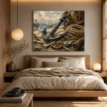 Coastal Anchor Still Life Nautical Wall Art Canvas Print - Image 8