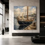 Classic Wooden Sailboat Nautical Wall Art Canvas Print - Image 5