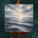 Serene Open Sea Wall Art Canvas Print - Image 2