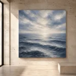 Serene Open Sea Wall Art Canvas Print - Image 3