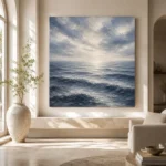 Serene Open Sea Wall Art Canvas Print - Image 8