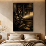 Antique Projection Booth Classic Cinema Wall Art Canvas Print - Image 6
