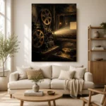 Antique Projection Booth Classic Cinema Wall Art Canvas Print - Image 7