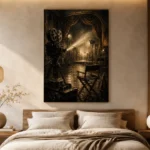 Antique Brass Film Studio Classic Cinema Wall Art Canvas Print - Image 6