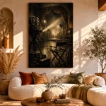 Antique Brass Film Studio Classic Cinema Wall Art Canvas Print - Image 8