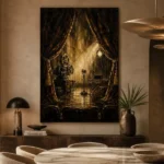 Velvet Curtain Cinema Stage Wall Art Canvas Print - Image 5