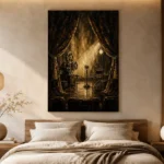 Velvet Curtain Cinema Stage Wall Art Canvas Print - Image 6