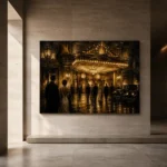 Amber Marquee Movie Palace Classic Cinema Wall Art Canvas Print - Image 5