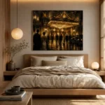 Amber Marquee Movie Palace Classic Cinema Wall Art Canvas Print - Image 8