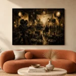 Antique Brass Film Studio Classic Cinema Wall Art Canvas Print - Image 3
