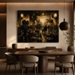 Antique Brass Film Studio Classic Cinema Wall Art Canvas Print - Image 4