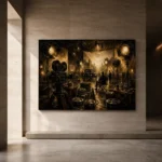 Antique Brass Film Studio Classic Cinema Wall Art Canvas Print - Image 5