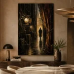 Golden Backstage Theater Noir Movie Wall Art Canvas Print - Image 5