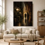 Golden Backstage Theater Noir Movie Wall Art Canvas Print - Image 7