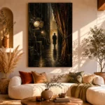 Golden Backstage Theater Noir Movie Wall Art Canvas Print - Image 8