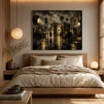 Amber Studio Backlot Noir Movie Wall Art Canvas Print - Image 8