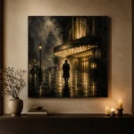 Golden Cinema Marquee Noir Movie Wall Art Canvas Print - Image 7