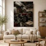 Heritage Touring Car Vintage Garage Wall Art Canvas Print - Image 7
