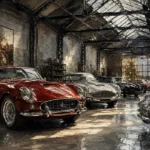 Heritage Grand Touring Collection Vintage Garage Wall Art Canvas Print