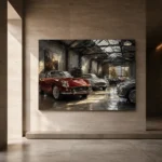 Heritage Grand Touring Collection Vintage Garage Wall Art Canvas Print - Image 5