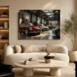 Heritage Grand Touring Collection Vintage Garage Wall Art Canvas Print - Image 6