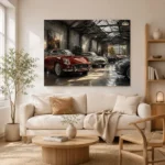 Heritage Grand Touring Collection Vintage Garage Wall Art Canvas Print - Image 7