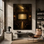 Golden Theater Interior Film Reel Wall Art Canvas Print - Image 3