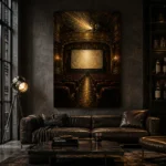 Golden Theater Interior Film Reel Wall Art Canvas Print - Image 4