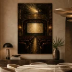 Golden Theater Interior Film Reel Wall Art Canvas Print - Image 5